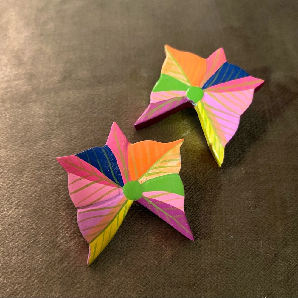 Wooden Butterfly Earrings
